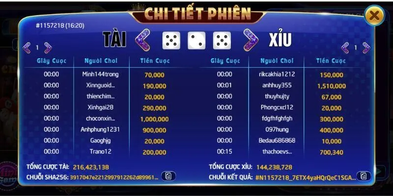 Bắt nhịp cầu 1-2-3 và 3-2-1 trong tài xỉu Rikvip