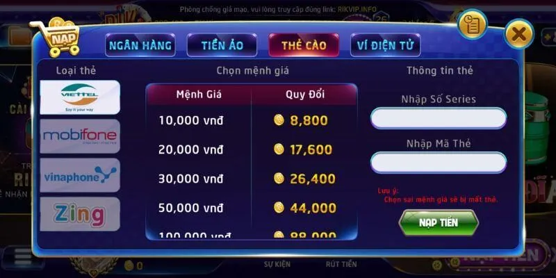 Hướng dẫn sử dụng USDT để nạp tiền