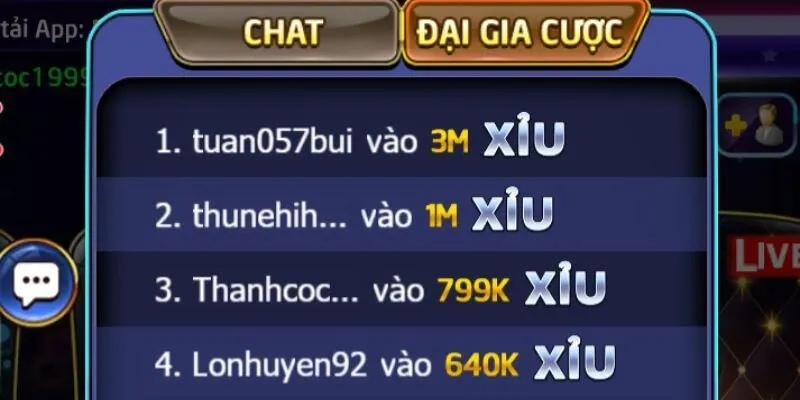 Khám phá bảng tỷ lệ thưởng của tài xỉu Rikvip