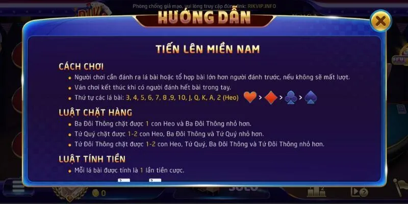 Khám phá giao diện của tiến lên Rikvip