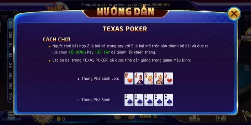 Poker Rikvip: Hướng Dẫn Toàn Tập Luật Chơi & Chiến Lược Cược